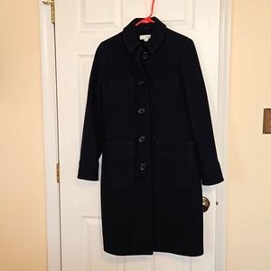Boden wool blend navy coat